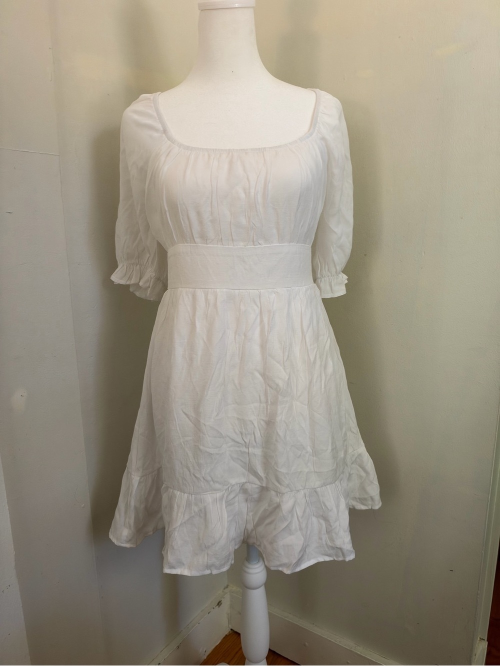 Altar’D State romantic babydoll white dress size Small